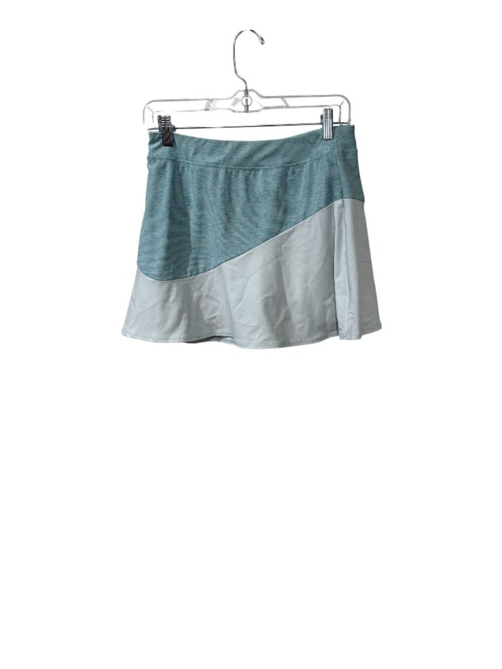 Outdoor Voices Womens Two-Tone Active Skort Size M In Teal & Light Gray Polyeste